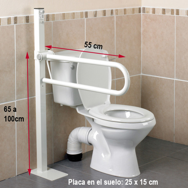 Otra imagen de Barra de baño abatible sobre mástil LUX AD502